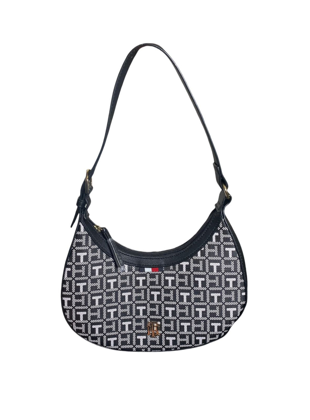 Bolso Tommy Hilfiger Monograma en Blanco y Negro