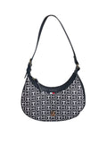 Bolso Tommy Hilfiger Monograma en Blanco y Negro