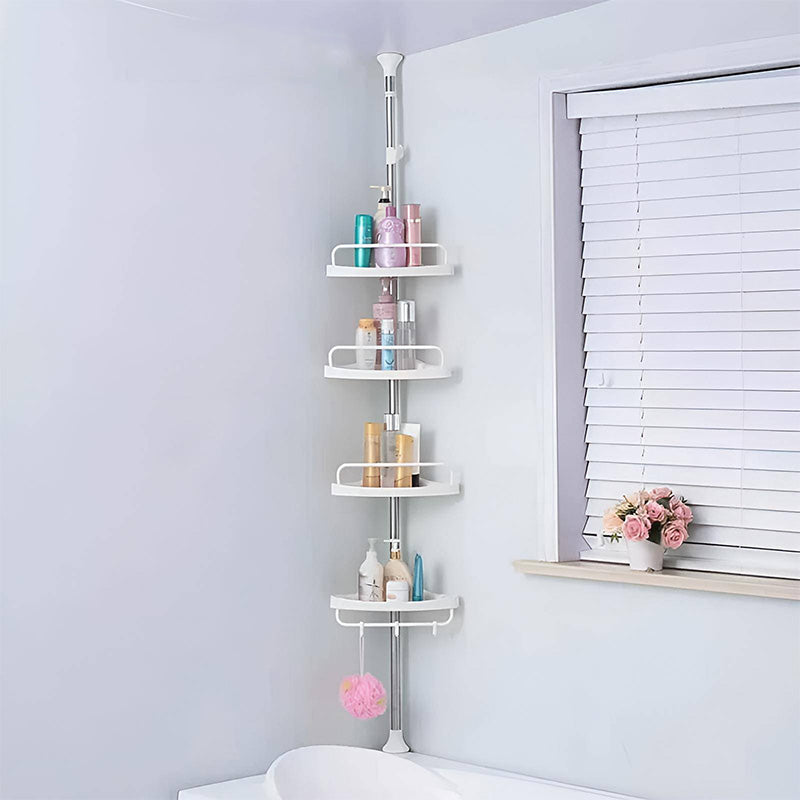 Organizador de baño 4 estantes esquineros