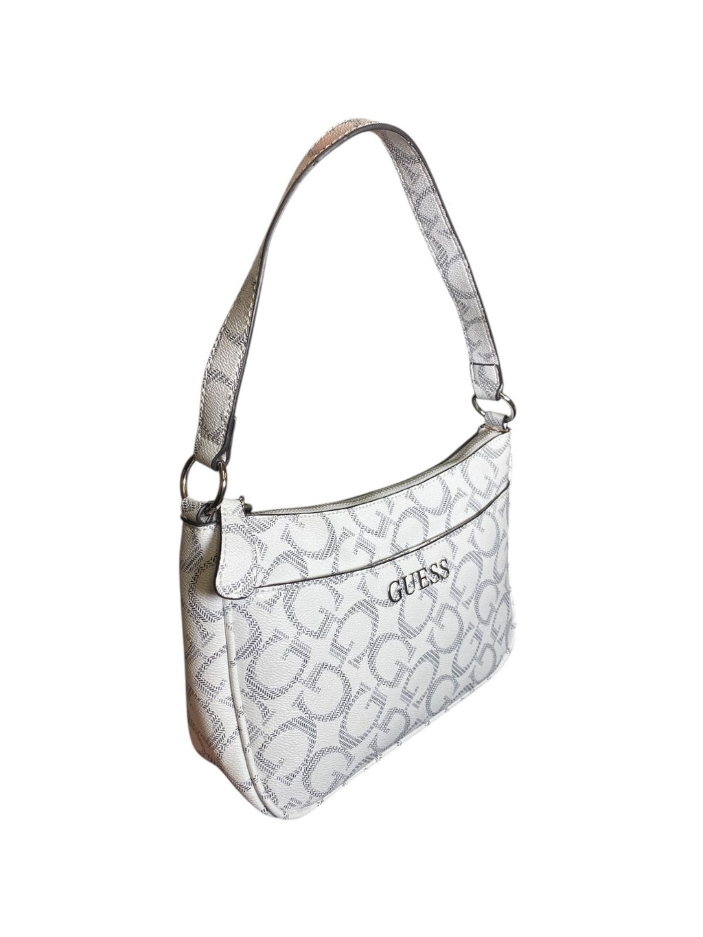 Bolso de Hombro Guess Monograma Blanco