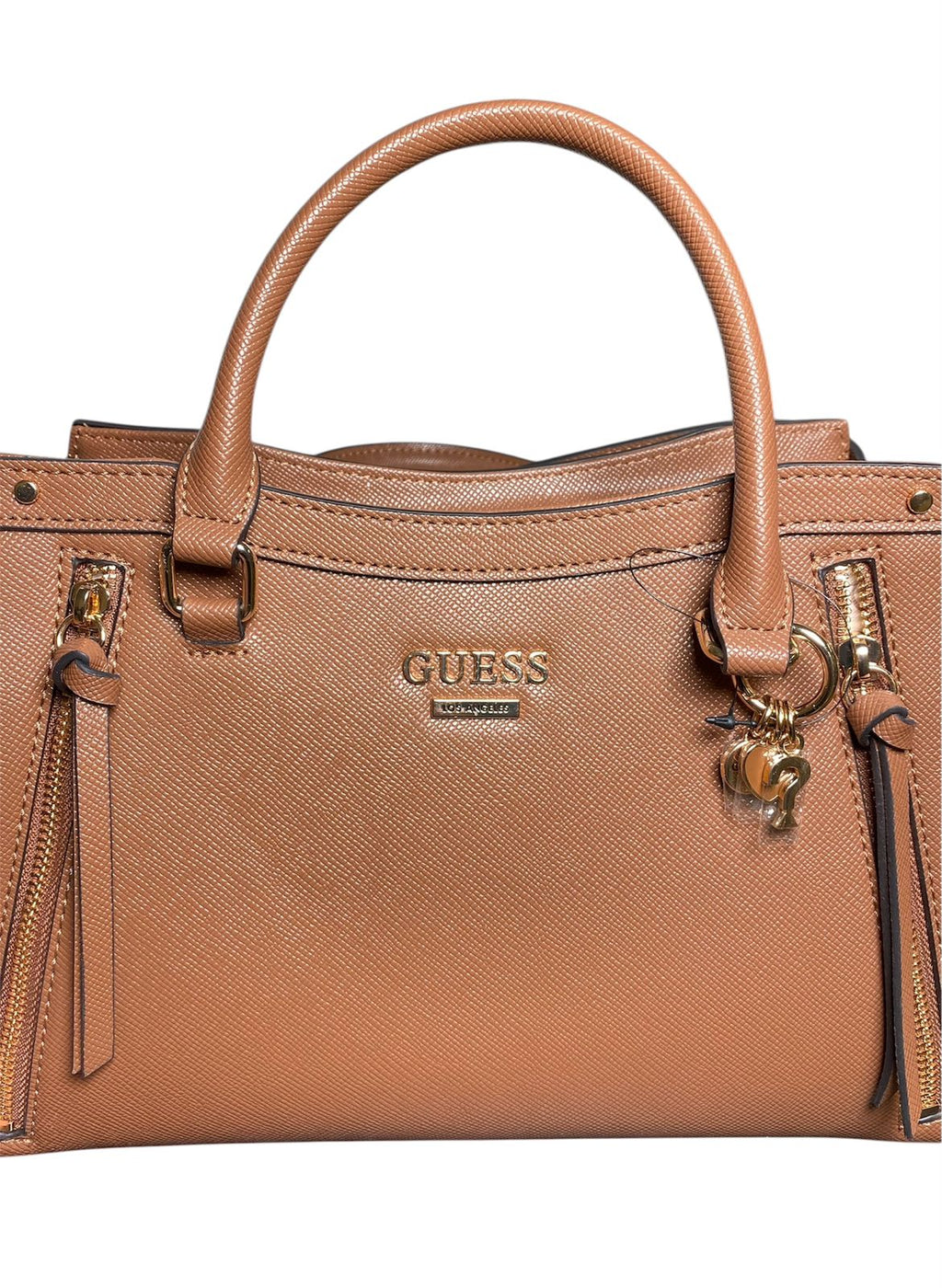 Bolsa de Mano GUESS Café con Correa Ajustable