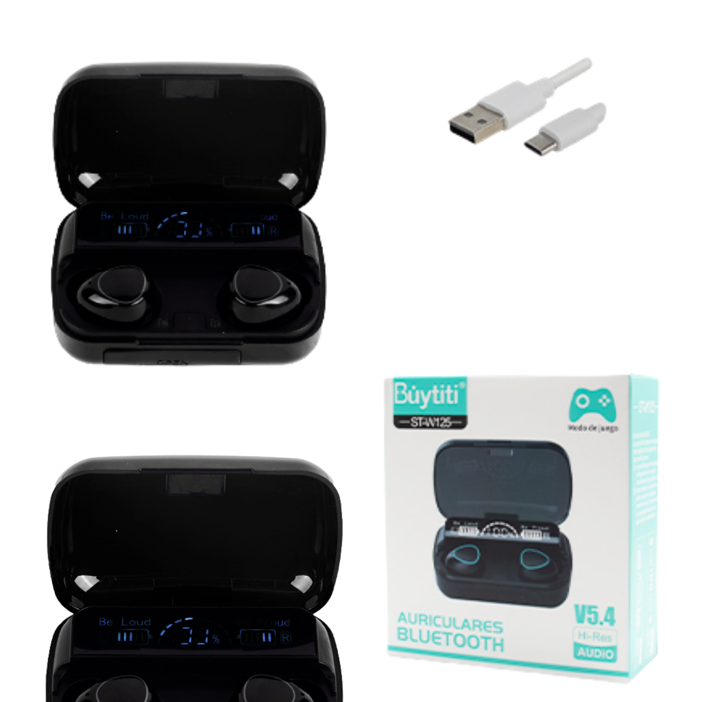 ⚡ Audífonos Bluetooth Inalámbricos con Estuche Digital