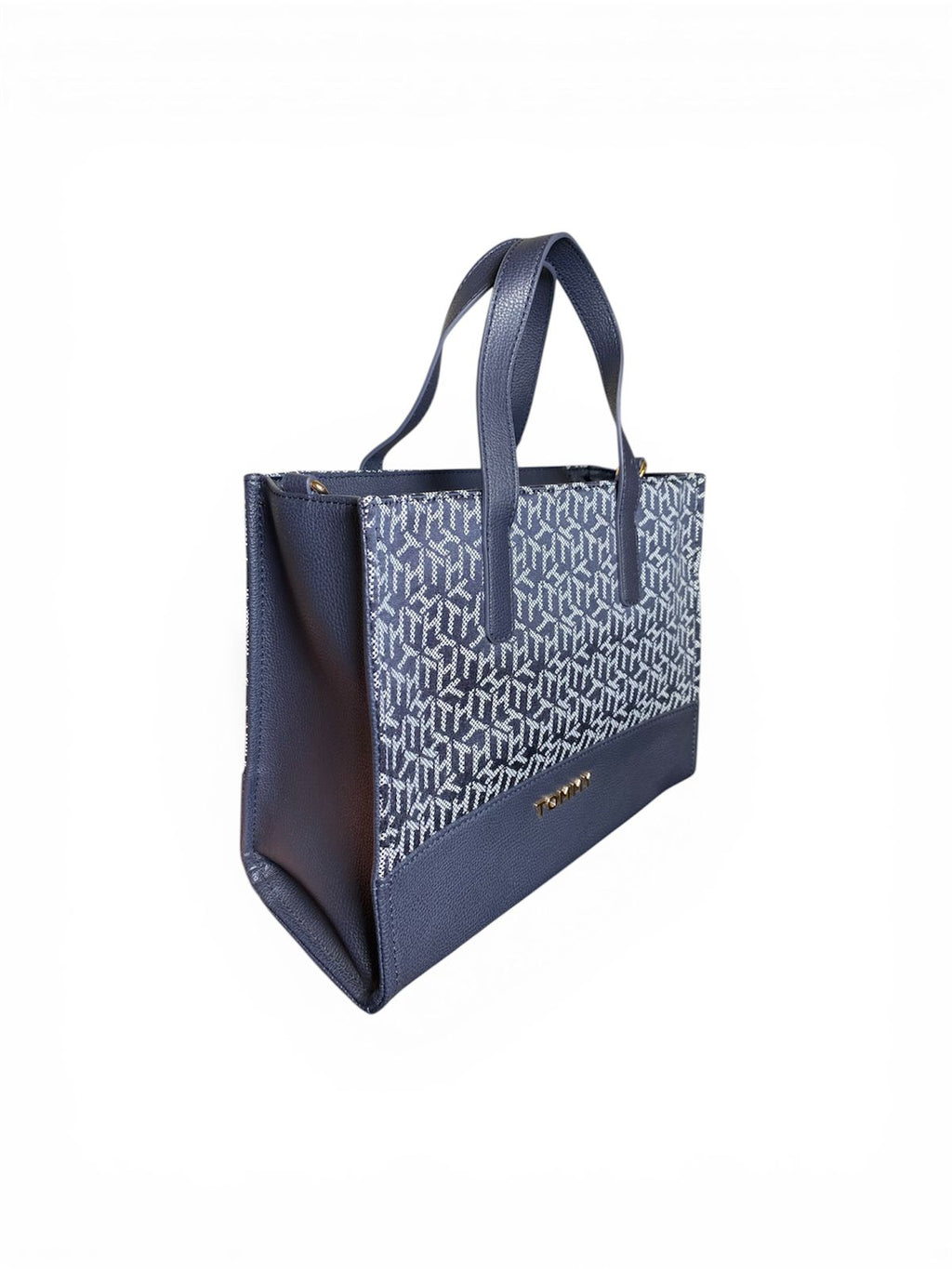 Bolso Tote Tommy Hilfiger Monograma Azul Marino